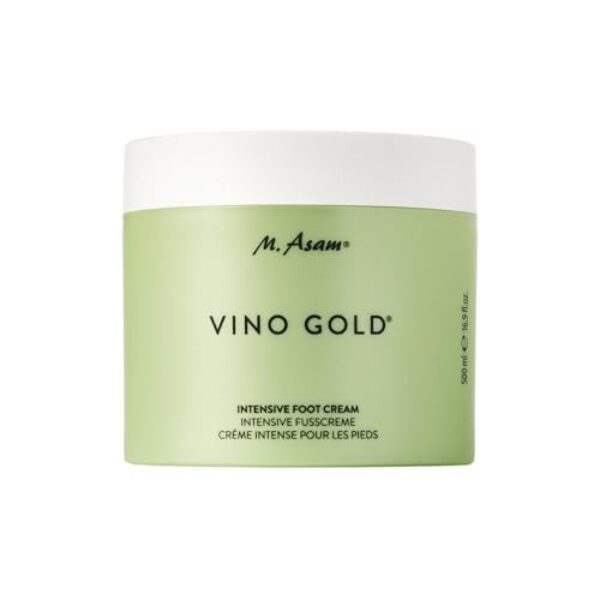 M Asam VINO GOLD Intensive Fuß-Creme (500 ml) – erfrischend & für die Regeneration rauer Füße, Verbesserung der Durchblutung mit Rosskastanien-Extrakt, intensive Feuchtigkeitsspende, vegane Fußpflege