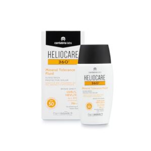 Derma Enzinger Heliocare Mineral Tolerance Fluid Mineralischer Sonnenschutz SPF 50 ohne Duftstoffe ohne Chemische Filter für atopische und sensible Haut geeignet, 50 ml