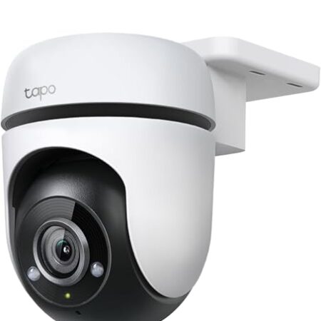 Tapo TP-Link C500 WLAN Überwachungskamera Außen, 360° Sichtbereich, 1080p Auflösung, Bewegungserkennung, Nachtsicht bis zu 30 m, Zwei-Wege-Audio, Kompatibel mit Alexa & Google