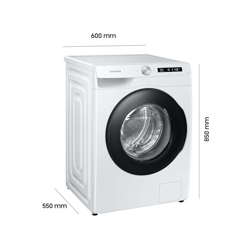 Samsung WW90T504AAWCS2 Waschmaschine, 9 kg, 1.400 U/min, Extra energiesparend, EEK: A (-10 %), AI Ecobubble, AI Control, SmartThings App und AI Energy Mode, Hygiene-Dampfprogramm, Weiß – Bild 3