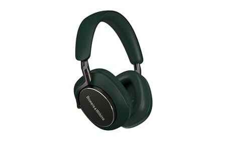 Bowers & Wilkins Px8 Over-Ear-Kopfhörer mit Geräuschunterdrückung, kabellos, Bluetooth 5.0, Schnellladung, 30 Stunden hochauflösende Wiedergabe, integriertes Mikrofon - Waldgrün