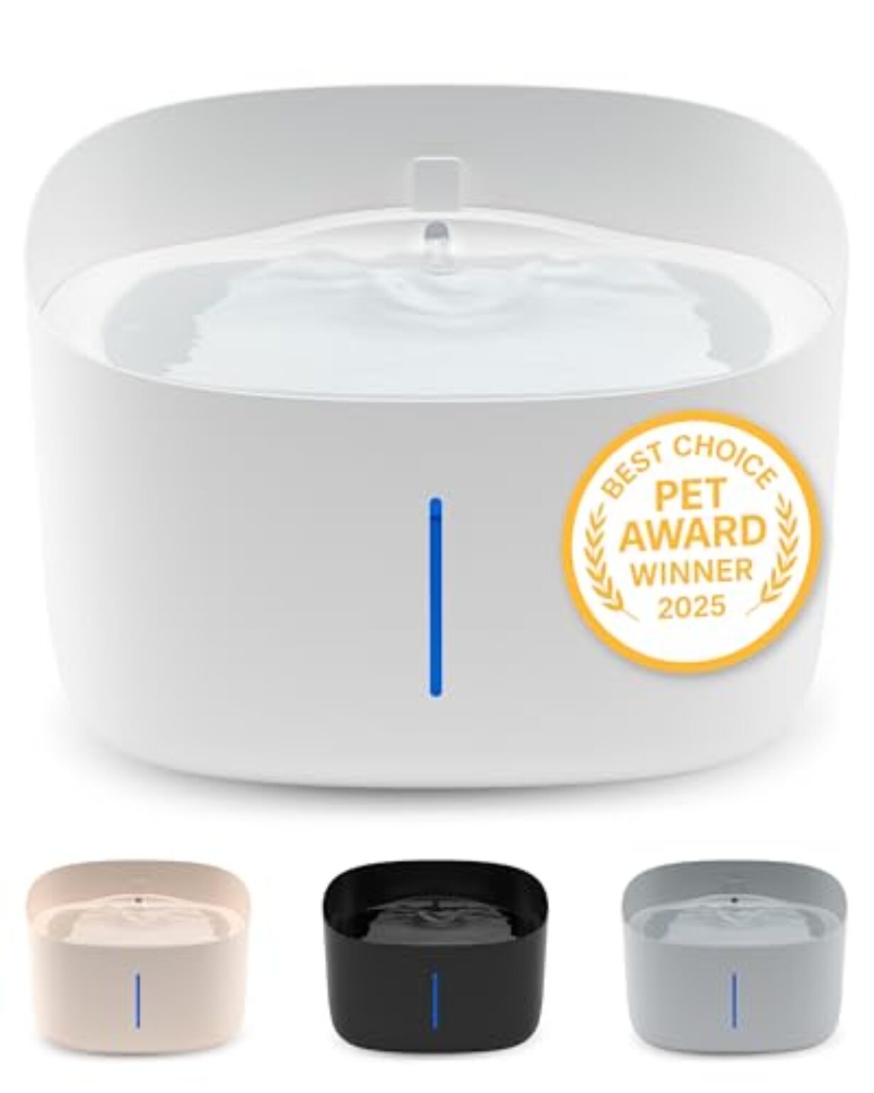 Pretty PAW® Trinkbrunnen für Hunde I Super leiser Hunde Trinkbrunnen mit 7 Liter Wassertank I BPA-freier Hundebrunnen mit Filter & LED I Leicht zu reinigender Dog Wasserspender