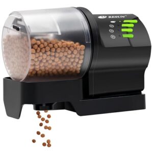 Ycozy Fischfutterautomat Aquarium FischFutterspender Futterautomat Fische Steckernetzteil Super Einfacher Einstellung Automatischer Fischfutter für Urlaub Goldfische Schildkröten