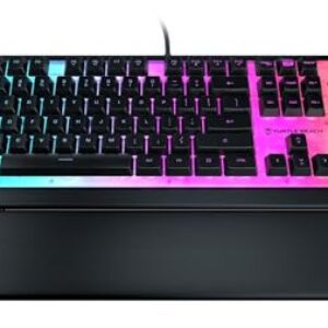 Turtle Beach Magma – Membrane RGB Gaming Keyboard mit Membrantasten, Advanced Anti-Ghosting, Easy-Shift Technologie, RGB-Beleuchtung, abnehmbare Handballenauflage