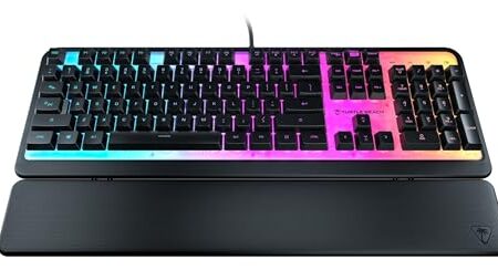 Turtle Beach Magma - Membrane RGB Gaming Keyboard mit Membrantasten, Advanced Anti-Ghosting, Easy-Shift Technologie, RGB-Beleuchtung, abnehmbare Handballenauflage - Produktbild
