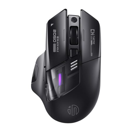 inphic A9 Explorer Bluetooth Maus, Dual-Mode Bluetooth 5.0/2.4G Maus kabellos Aufladbar, 2400 DPI, RGB-Atmungslicht, sichtbare Akku-Anzeige, Funkmaus für Laptop/PC/Computer - Pr...