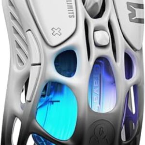 GravaStar Mercury M1 Pro Gaming-Maus kabellos, 26.000 DPI, 4K Polling Rate, PAW3395 Sensor, Ultraleicht (88g), Bluetooth/2.4G/kabelgebunden, RGB, 5 programmierbare Tasten – Gradient Schwarz