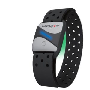 Cardiosport Pulsmesser Bluetooth/ANT+ kompatibel mit Fitness-Apps: Zwift, Strava, Polar, Wahoo, Rouvy, Peloton, Decathlon, Wahoo, Garmin GPS Fahrradcomputer