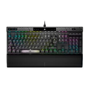 CORSAIR K70 MAX RGB Magnetisch-Mechanische Kabelgebundene Gaming-Tastatur – MGX Einstellbare Schalter, SOCD und Rapid Trigger, PBT Double-Shot-Tastenkappen, Schalldämpfung, 8000Hz, QWERTZ DE – Grau