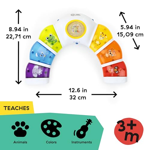 Baby Einstein, Glow & Discover Light Bar, Babyspielzeug mit Lichtern, Melodien & Rassel, 3 Modi: Tiere, Farben, Xylophon - 3 Sprachen, Musikwürfel für Babys und Kleinkinder ab 3 Monaten – Bild 3