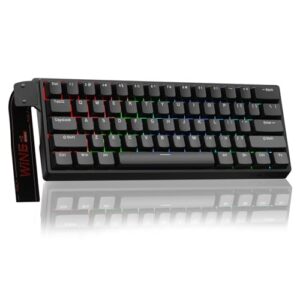 AULA WIN60 HE Mechanische Gaming Tastatur mit Kabel,Hall Effect Magnetic Switches,Rapid Trigger,Einstellbare Betätigung,60% RGB Tastatur für PC/Mac