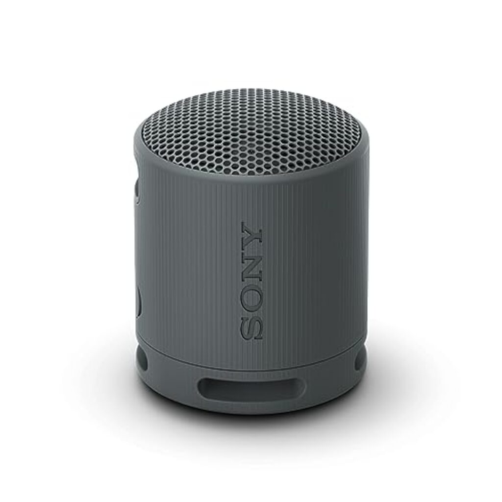 Sony SRS-XB100 - Kabelloser Bluetooth-Lautsprecher, tragbar, leicht, kompakt, Outdoor, Reise, langlebig, IP67 wasser- und staubdicht, 16 Std Akku, Trageriemen, Freisprechfunktio...
