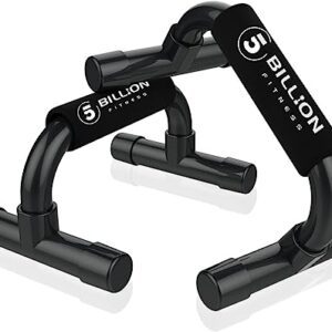 5BILLION Liegestützgriffe Push Up Bars Stand – Home Gym Übung Trainieren Ausbildung – Gut für Deine Muskel-Ups & Klimmzüge – Schaumgriff (schwarz)