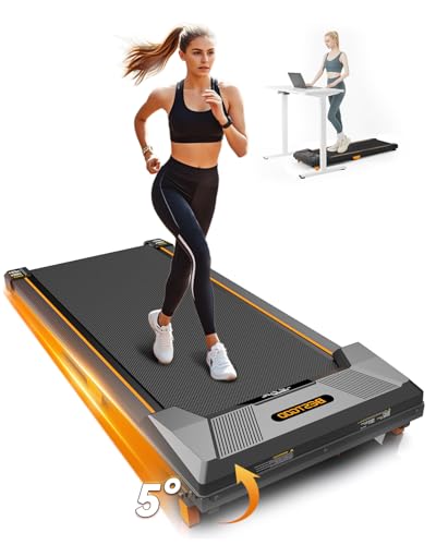 Laufband für Zuhause und Büro BestGod, Walking Pad mit Steigung 5%, Laufbänder 2.5 HP, leises Walking Pad mit Fernbedienung, bis 150 kg Belastbar