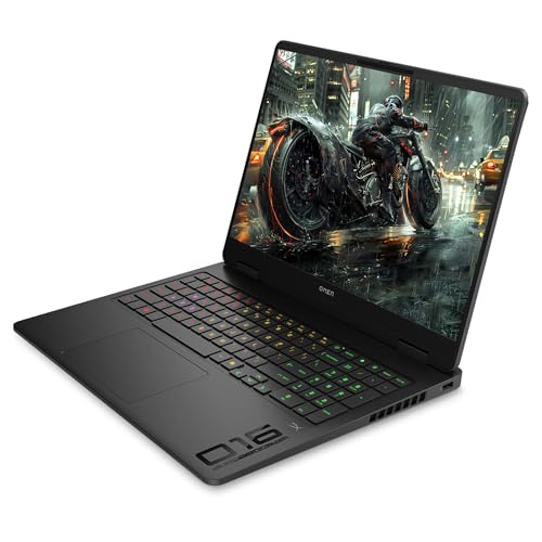 HP Omen 16 Gaming Laptop, AMD Ryzen 9 8940HX, 32 GB DDR5 RAM, 2 TB PCIe SSD, 16" FHD (1920x1200) IPS 144Hz Display, Nvidia Geforce RTX 5070, Deutsches Tastatur, Windows 11 Pro, Shadow Black – Bild 4