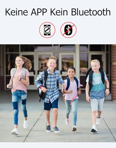 GRV Schrittzähler Uhr Ohne Bluetooth/App/Handy für Damen Herren Kinder,Fitness Tracker Fitnessuhr mit Schrittzähler Kalorienzähler,Schlafüberwachung,IP68 Wasserdicht – Bild 3