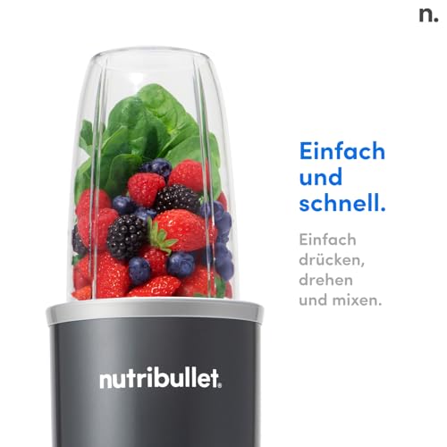 nutribullet Original, Elektrischer Mixer, Zerkleinerer, Smoothiemixer, Smoothie Maker, 600 W Leistung, Einfach und schnell in der Anwendung, Kompakt, Leicht zu reinigen, NB603DG – Bild 4
