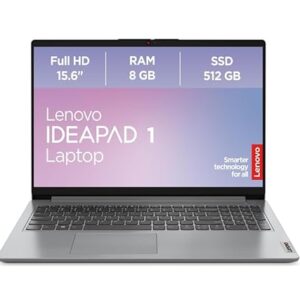 Lenovo IdeaPad 1 Laptop | 15,6″ Full HD Display | AMD Ryzen 3 7320U | 8GB RAM | 512GB SSD | AMD Radeon Grafik | Windows 11 Home | grau | QWERTZ | 3 Monate Premium Care