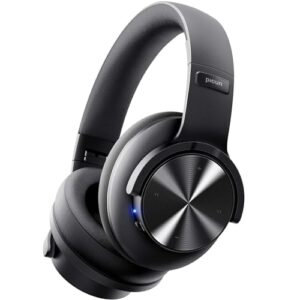 Picun B8 Bluetooth-Kopfhörer, 120 Stunden Wiedergabezeit, kabellose Bluetooth-Kopfhörer mit 3 EQ-Modi, niedriger Latenz, Freisprechfunktion, Over-Ear-Kopfhörer für Reisen, Schwarz