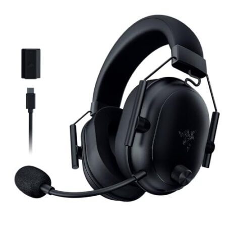 Razer BlackShark V2 HyperSpeed für PC – Kabelloses ultra leichtes E-Sport Gaming-Headset (280g, HyperClear Super-Breitband-Mik, TriForce Titanium 50-mm-Treiber, Bluetooth) Schwarz