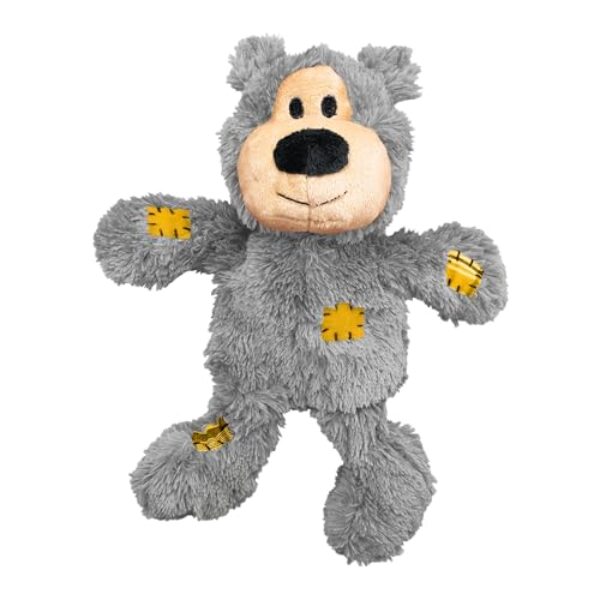 KONG Wild Knots Bear – Hundespielzeug aus Geknotetem Seil – Minimale Füllung – Für Kleine/Mittelgroße Hunde – Bär
