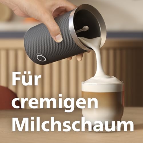 PHILIPS Baristina Espressomaschine und Milchaufschäumer Paket – Automatisches Mahlen, Tampen & Brühen, 16 Bar, Kaffeemaschine mit Mahlwerk & Siebträger, leichte Reinigung, Schwarzgrau (BAR303/60) – Bild 5