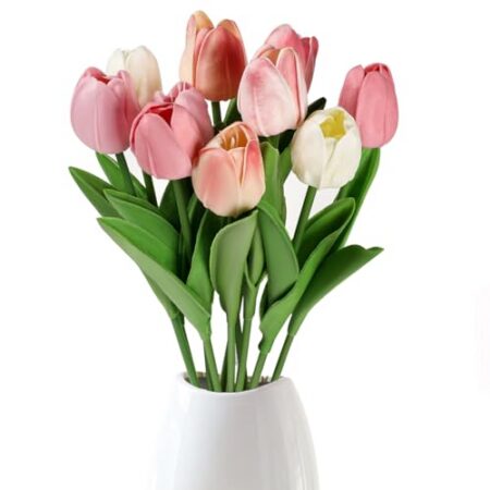 Tulpen Künstlich Wie Echt Kunstblumen Wie Echt Künstliche Blumen Tulpen Blumenstrauß Fake Blumen Kunsttulpen Artificial Flowers Plastik Kunst Tulpe Unechte Artificial Tulips zur...