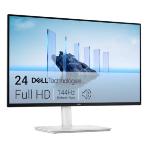 Dell 24 Plus Monitor – S2425HSM, Full HD (1920×1080), 144Hz, IPS, 1ms MPRT, AMD FreeSync, 99% sRGB, Höhenverstellbar, Eingebaute Lautsprecher, 2 HDMI, 3 Jahre Garantie, Weiß
