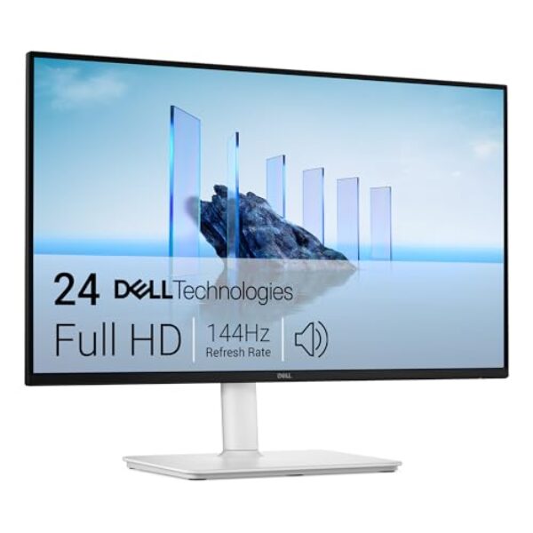 Dell 24 Plus Monitor – S2425HSM, Full HD (1920×1080), 144Hz, IPS, 1ms MPRT, AMD FreeSync, 99% sRGB, Höhenverstellbar, Eingebaute Lautsprecher, 2 HDMI, 3 Jahre Garantie, Weiß