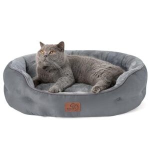 BEDSURE Katzenbett waschbar Katzen Bettchen – 63x53x20cm Katzenkorb mit zweiseitig Innenkissen Katzenschlafplatz für Katzen oder kleine Hunde