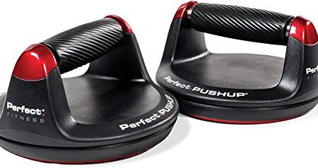 Perfect Fitness Liegestützgriffe Push Up, Fitnessgeräte für Zuhause, Schwarz, 2 Stück