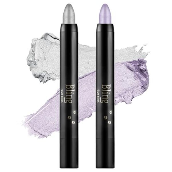 Boobeen Eyeshadow Pencil Crayon Wasserfester Lidschattenstift Shimmer Cream Eyeshadow Pen Erstellen Sie glitzerndes Augen-Make-up, einfach zu verwenden