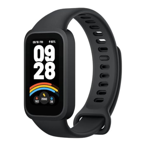 XIAOMI Smart Band 9 Active Schwarz – 1.47″ TFT, 450 Nits, 18 Tage Akku, 50 Sportmodi, SPO₂-Sensor, 5ATM Wasserdicht