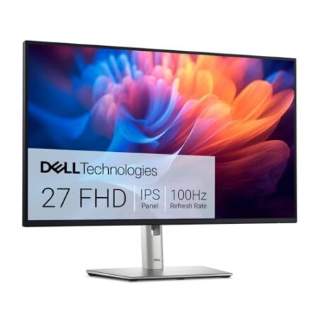 Dell P2725H 27 Zoll Full HD (1920x1080) Monitor, 100Hz, IPS, 5ms, 99% sRGB, USB-C, DisplayPort, HDMI, VGA, 4X USB, 3 Jahre Garantie, Schwarz - Produktbild