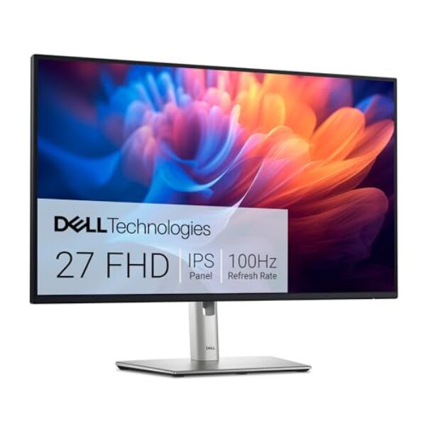 Dell P2725H 27 Zoll Full HD (1920×1080) Monitor, 100Hz, IPS, 5ms, 99% sRGB, USB-C, DisplayPort, HDMI, VGA, 4X USB, 3 Jahre Garantie, Schwarz