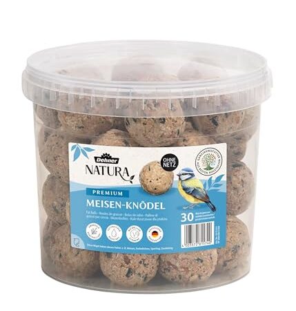 Dehner Natura Wildvogelfutter, Meisenknödel, ohne Netz, 30 Stück je 90 Gramm (2.7 kg)