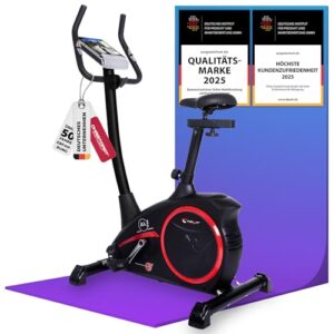 Christopeit Heimtrainer Fahrrad Ergometer AL 2 / AL 2 S, bis 150kg, 24 Widerstandsstufen, 9kg Magnet-Bremssystem, leise, Soft-Touch-Computer