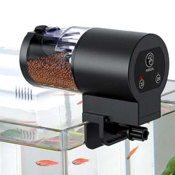 Automatischer Fischfutterautomat | 100ml Intelligenter Futter Spender | Futterautomat Für Aquarium | Für Schildkröten Kampffisch Kleines Aquarium Zuhause Büro Reise