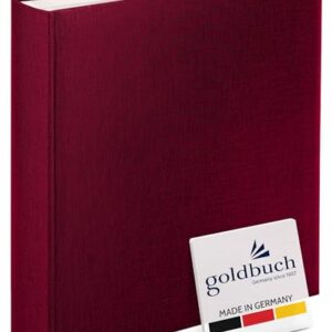 goldbuch 31807 Fotoalbum Summertime Trend, 30 x 31 cm, Fotobuch mit 100 weiße Seiten & Pergamin Trennblättern, Foto Album aus Leinen, Erinnerungsalbum, Brombeere