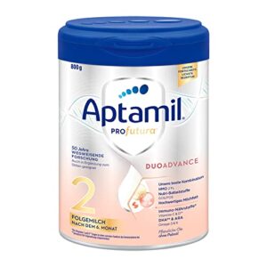 Aptamil Profutura DUOADVANCE 2 – Folgemilch – Baby-Milchpulver – Nach dem 6. Monat – Mit pflanzlichen Ölen und ohne Palmöl – 1 x 800 g