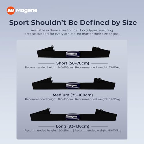 Magene H613 Brustgurt Pulsmesser Herzfrequenzmesser, Präzises Tracking, Bluetooth/ANT+, 17 Stunden Offline-Speicher, IPX7 wasserdicht, mehrfarbige Herzfrequenzzonenanzeige für Radfahren, Laufen, Yoga – Bild 6