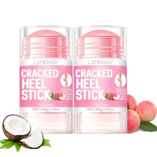 Sitovely 2PCS Urea Cremestift, Hochwirksame Fußpflegecremes für raue, dicke, Trockene und rissige Haut, Foot Cream für Füße, Knie, Ellenbogen und Hände von Frauen und Männern (A, M)