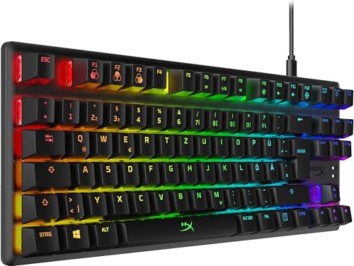 HyperX , USB-A, Alloy Origins Core – RGB Mechanische Gaming Tastatur, Tenkeyless, HyperX Red switches (DE layout) – Bild 3