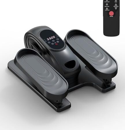 Mini Ellipsentrainer Untertisch, Klappbar Crosstrainer für Zuhause, 15 Stufen & 12 Programme,