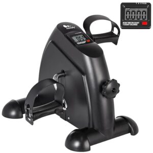 Mini Bike Heimtrainer, Arm-und Beintrainer pedaltrainer für senioren, Robuste Kurbel Fitnessbike für zuhause, Statische Stabilität Einstellbar Widerstand Trainingsgerät