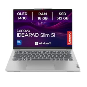 Lenovo IdeaPad Slim 5i Laptop | 14″ OLED WUXGA Display | Intel Core i7-13620H | 16GB RAM | 512GB SSD | Intel UHD Grafik | Windows 11 Home | QWERTZ | Luna Grau | 3 Monate Premium Care