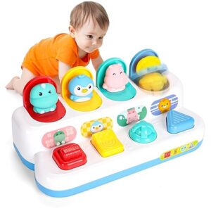 LZDMY Pop up Baby Spielzeug ab 12 Monate, Montessori Spielzeug ab 1 Jahr Motorikspielzeug ab 6 Monten Frühe Entwicklung Ursache und Wirkung Lernspielzeug Baby Ostern Geschenk Jungen Mädchen
