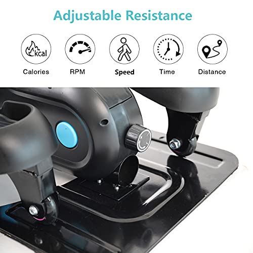 Exception Under Desk Elliptical Trainer for Home & Office - Calf Leg Foot Pedal Exerciser - Seated Compact Elliptical Bike Machine w/Adjustable Resistance – Bild 5