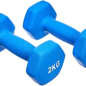 Amazon Basics Neopren Hanteln Gewichte (2er-Sets, 1kg – 5kg Hanteln)