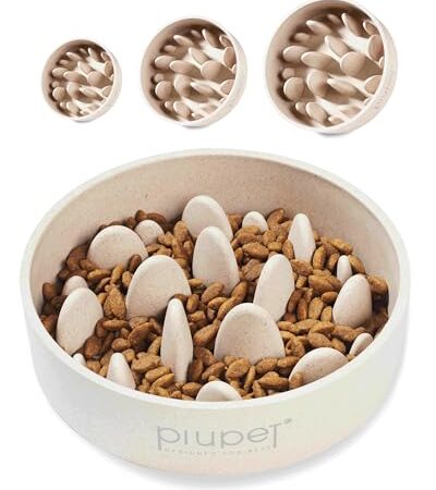 PiuPet® Antischlingnapf Hunde I 1,4L I Spülmaschinenfest | Schlingnapf Hunde groß I Anti Schling Napf Hund | Slow Feeder Hundenapf | Futternapf Hund | Dog Bowl - Produktbild